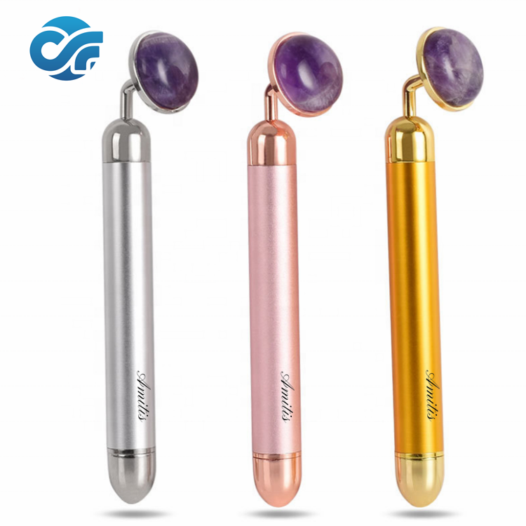 AM-B8<br>  Rose Quartz Jade Roller